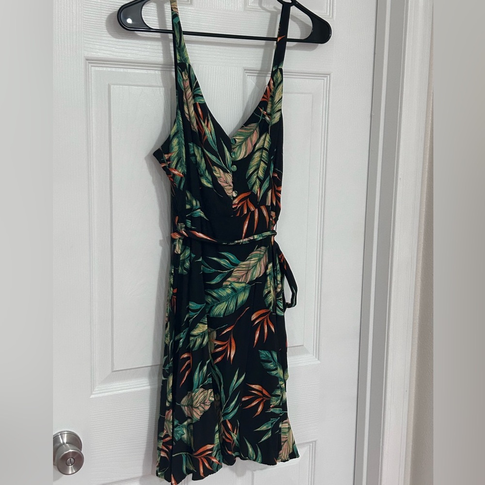 Black Tropical Dress - Vacation Ready